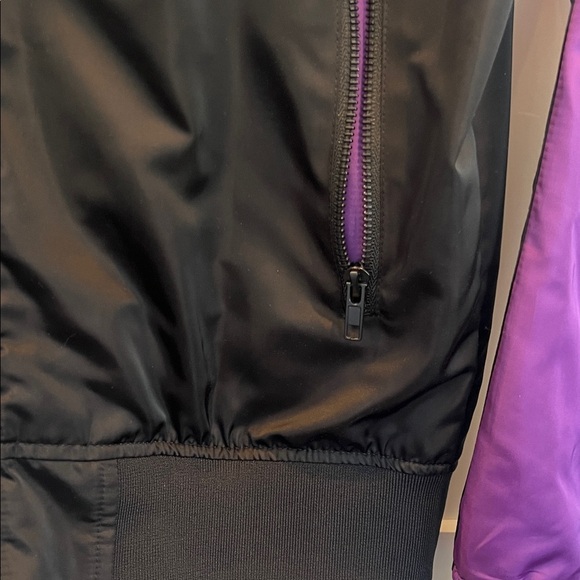 Jeffree Star Unisex Bloodlust Bomber Jacket in Vibrant Purple and Black - Picture 5 of 9